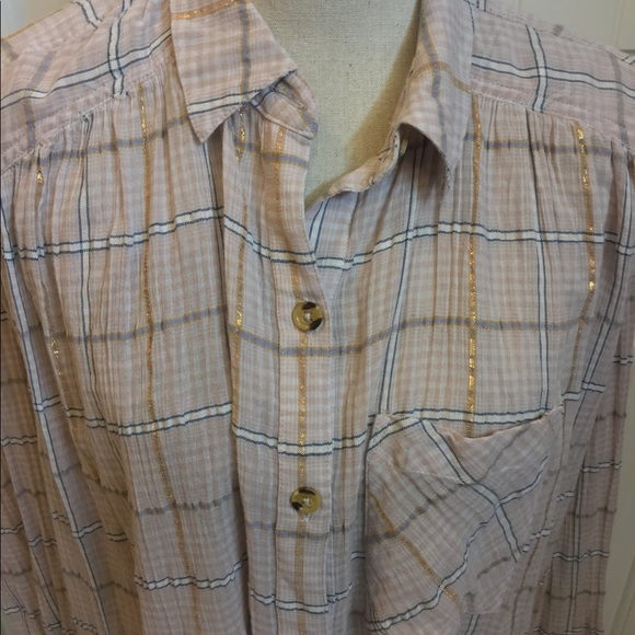 🆕 Free People Break my Stride blouse sm sugar red - Picture 3 of 8